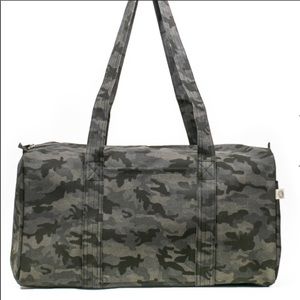 Large BLACK Camo Quilted Koala Duffle Bag